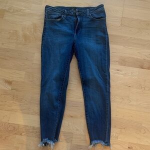 Just Black Dark Blue Ankle Jeans